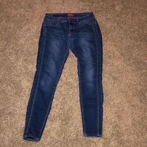 YMI dark blue jeans.